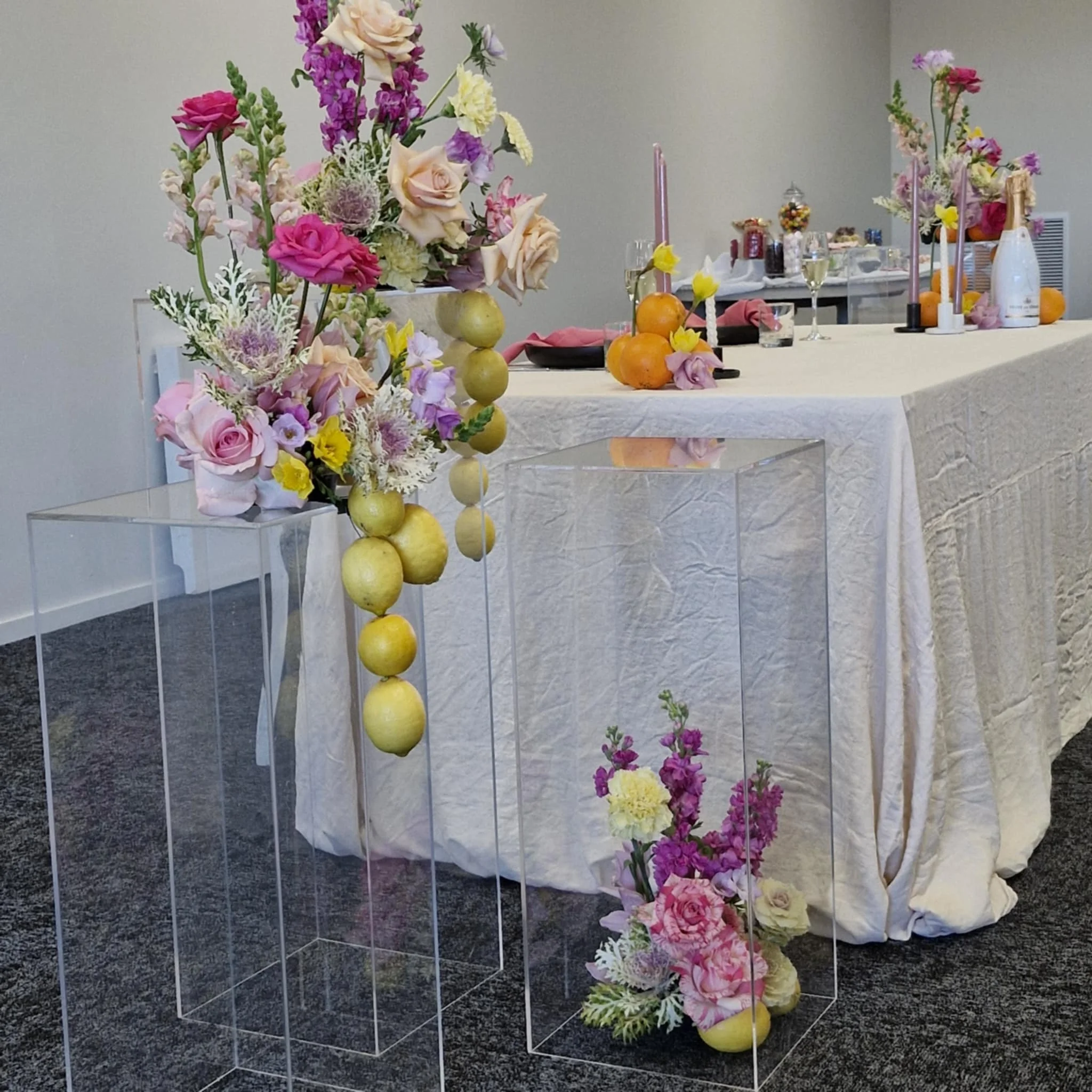 Clear Plinths