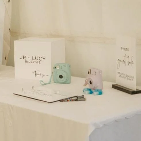 White Card Box Acrylic (Customisable)