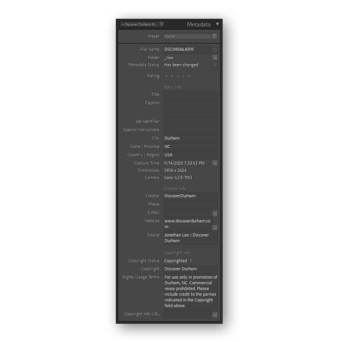 The new custom metadata panel I designed includes only the necessary subset of fields the asset managers need to edit and keeps extraneous fields out of their default view.