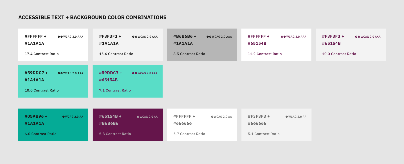 Screenshot of the color palette