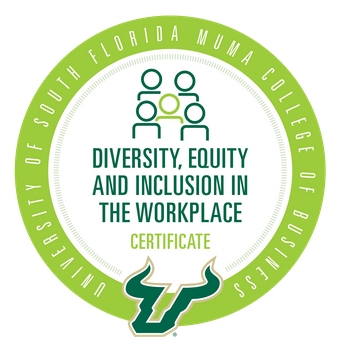 USF Muma Diversity Equity and Inclusion in the Workplace Certificate badge