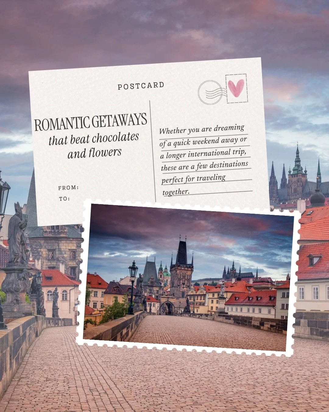 Valentine&rsquo;s Day plans can be more than dinner reservations and chocolates!

From easy weekend getaways in the U.S. to romantic international trips, these destinations are perfect for couples who would rather celebrate with a little adventure. W