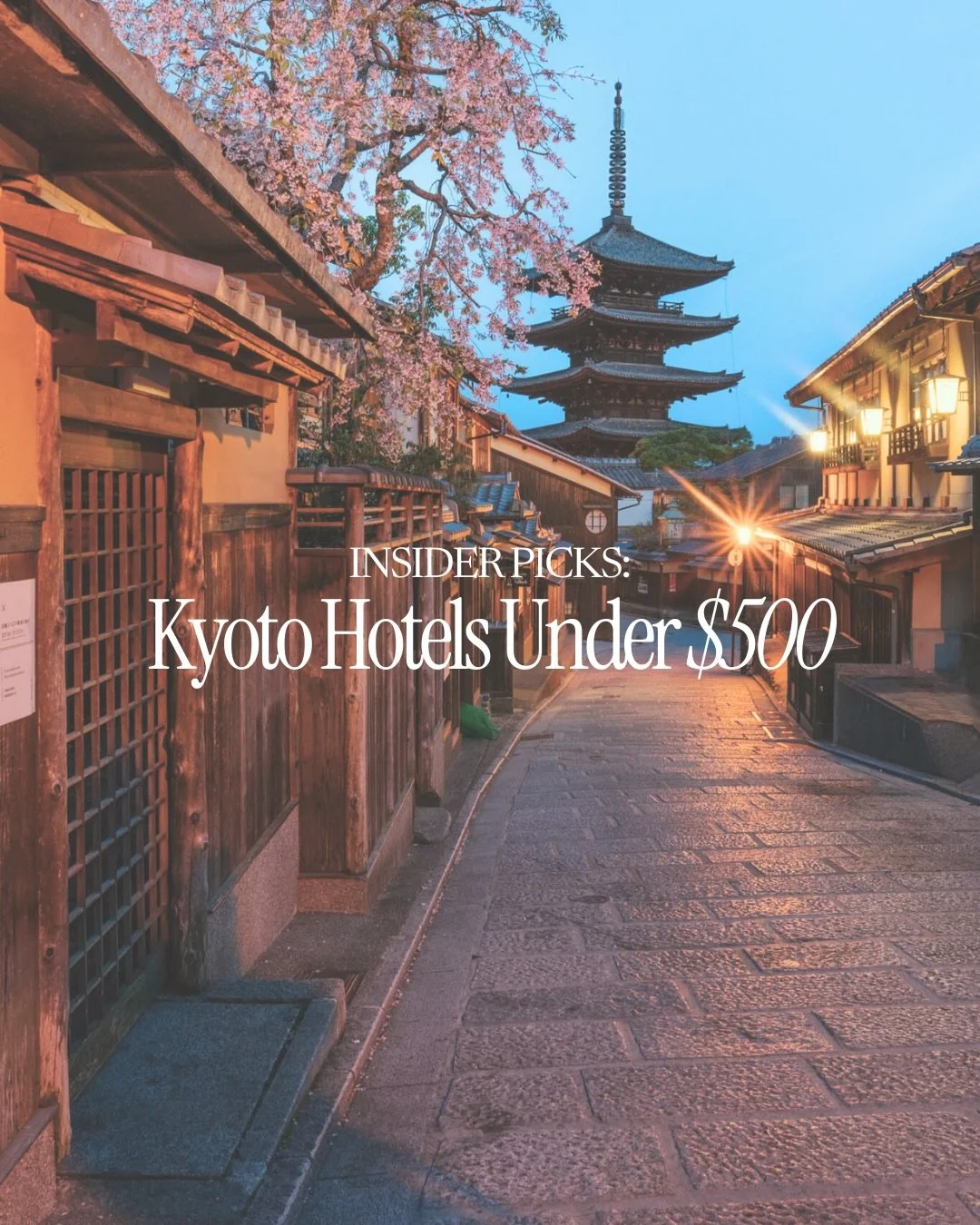 Luxury in Kyoto doesn&rsquo;t have to come with a luxury price tag 🏷️ 

These are my insider picks for the best hotels in Kyoto under $500/night. Stylish, well-located, and packed with value (plus perks when you book through me 🪄).

If Japan is in 