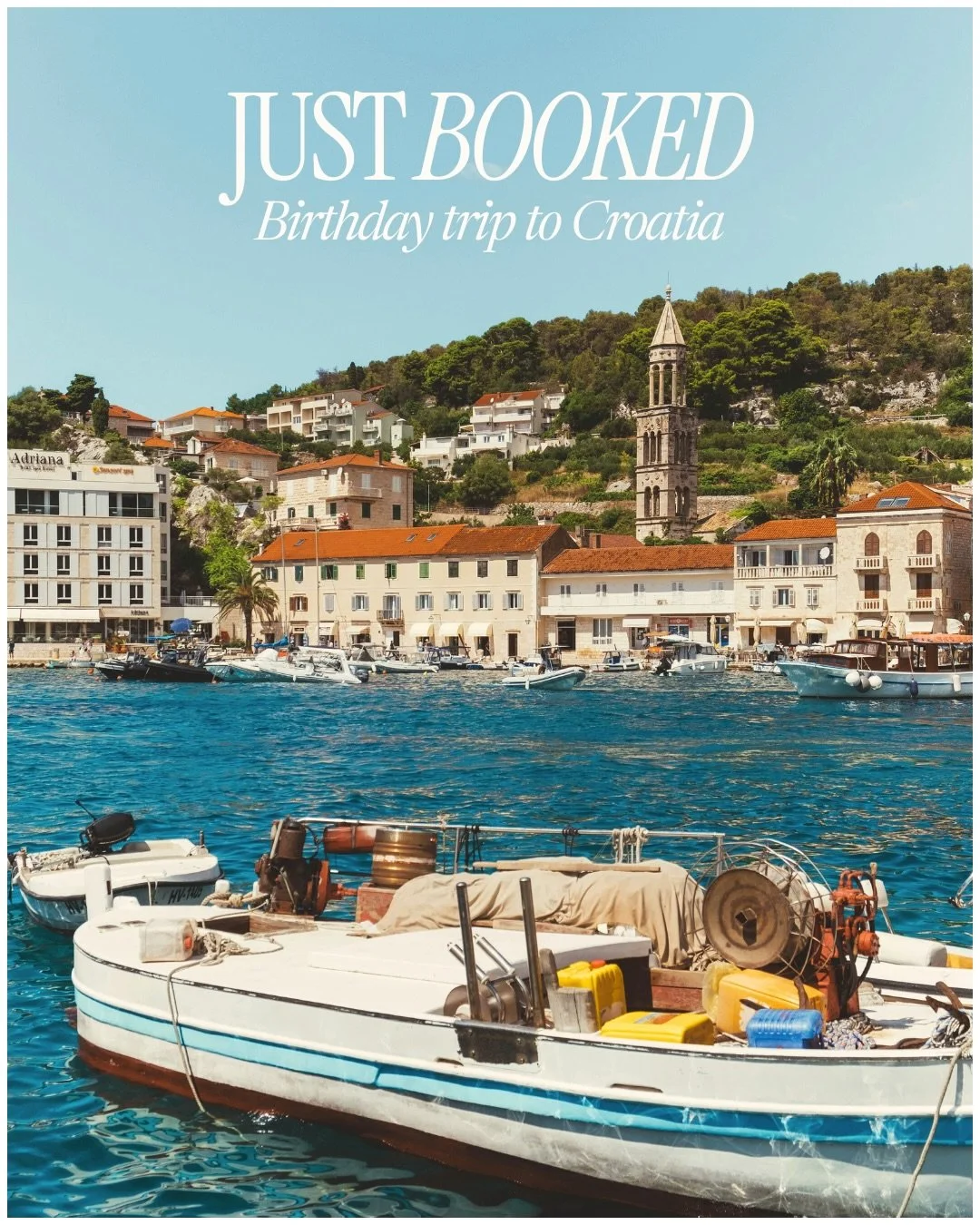Just booked a fabulous birthday getaway for my clients! 

They&rsquo;ll be soaking up the sun in Hvar, Croatia, cycling around the island, enjoying a dreamy boat day, and lounging at the beach to celebrate another year around the sun together! 💗

#h