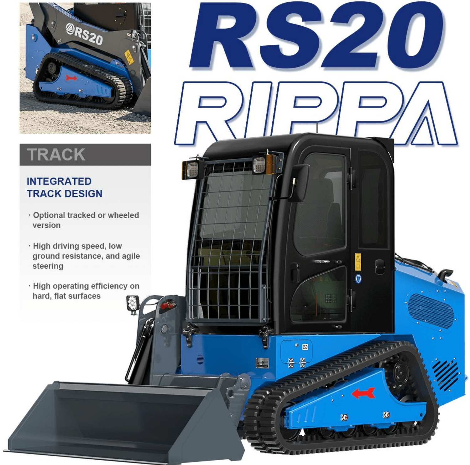 Rs20 Pro Rippa Rippa RS20 Skid Steer Compact Track Loader — Rippa USA Sales