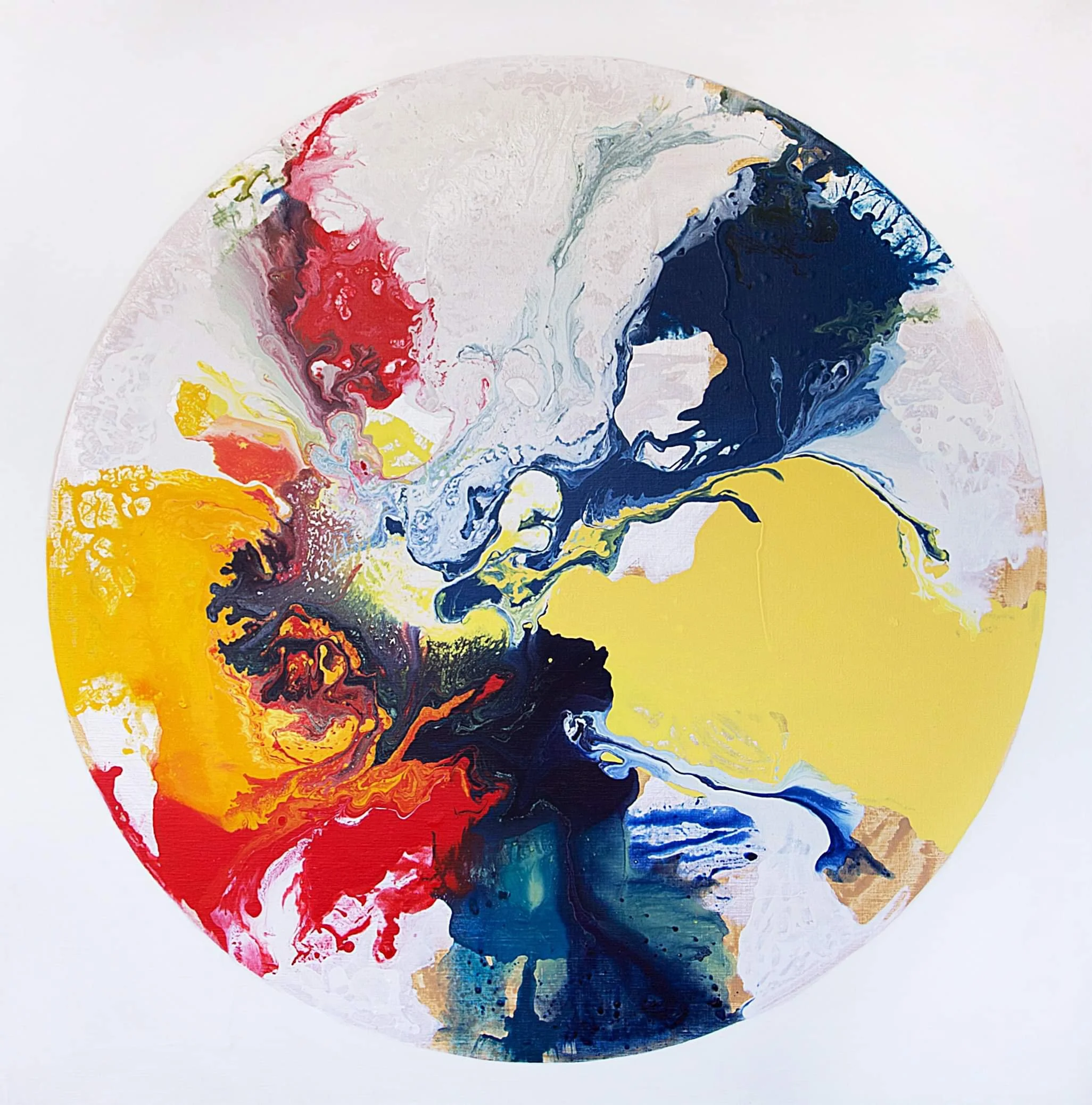 jingyu-gubou, 2016, acrylic on canvas,  150x150cm