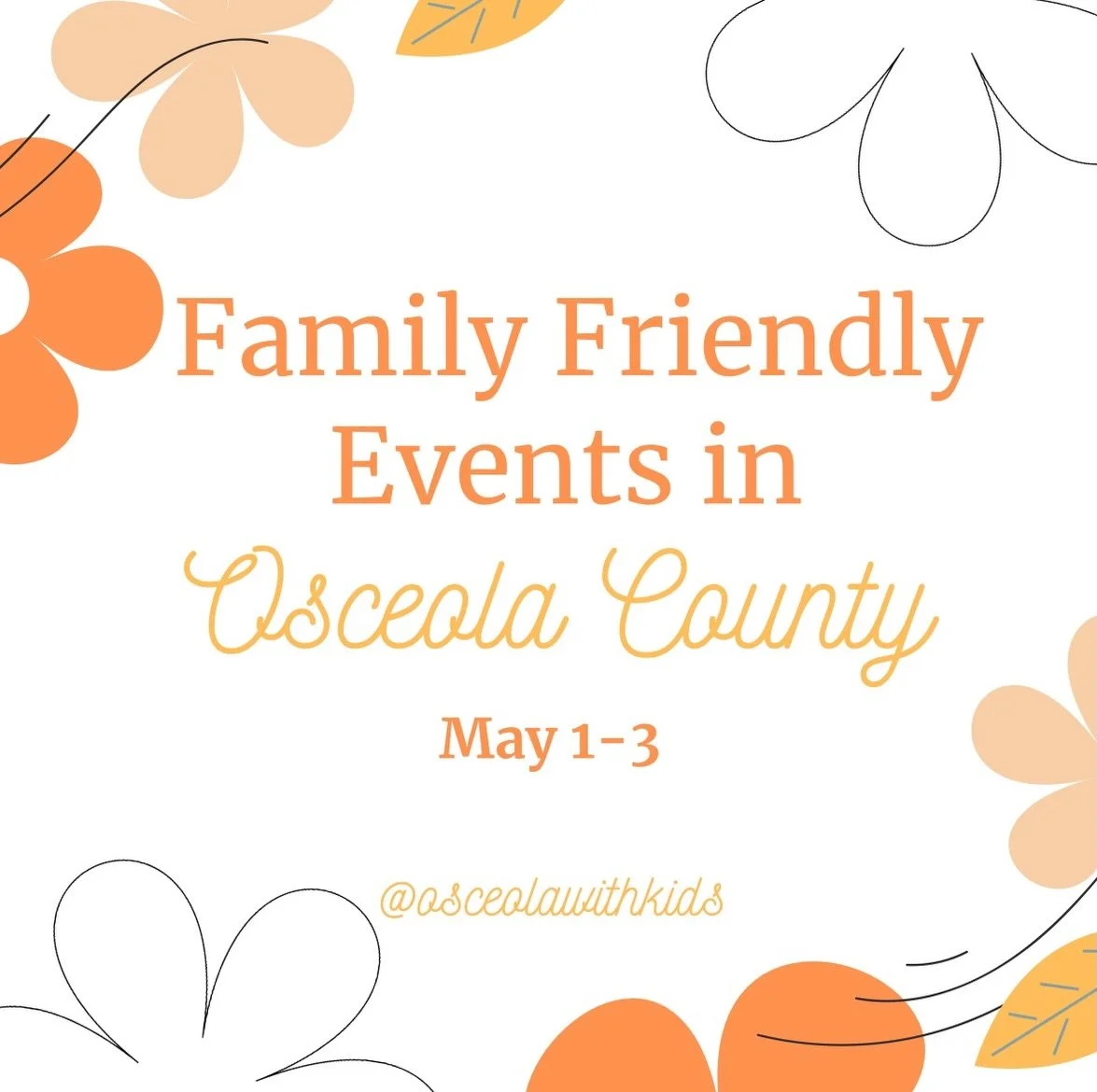 Looking for fun plans around Osceola this weekend? Here are some family-friendly events you won&rsquo;t want to miss! 🎉

👉 Share this guide with a friend and start making your weekend plans!

Friday, May 1
🚗 Free Hot Wheels Monster Trucks Event &m