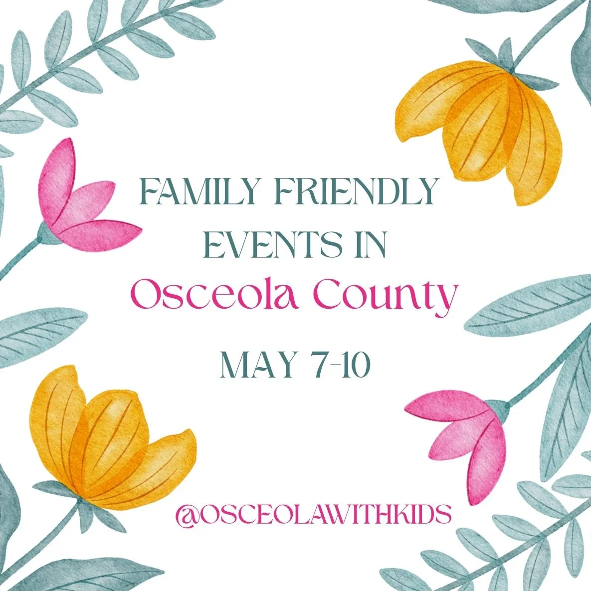 Looking for special ways to celebrate Mom around Osceola this weekend? 💐 Here are some family-friendly Mother&rsquo;s Day events you won&rsquo;t want to miss! 🎉

👉 Share this guide with a friend and start planning your Mother&rsquo;s Day weekend!
