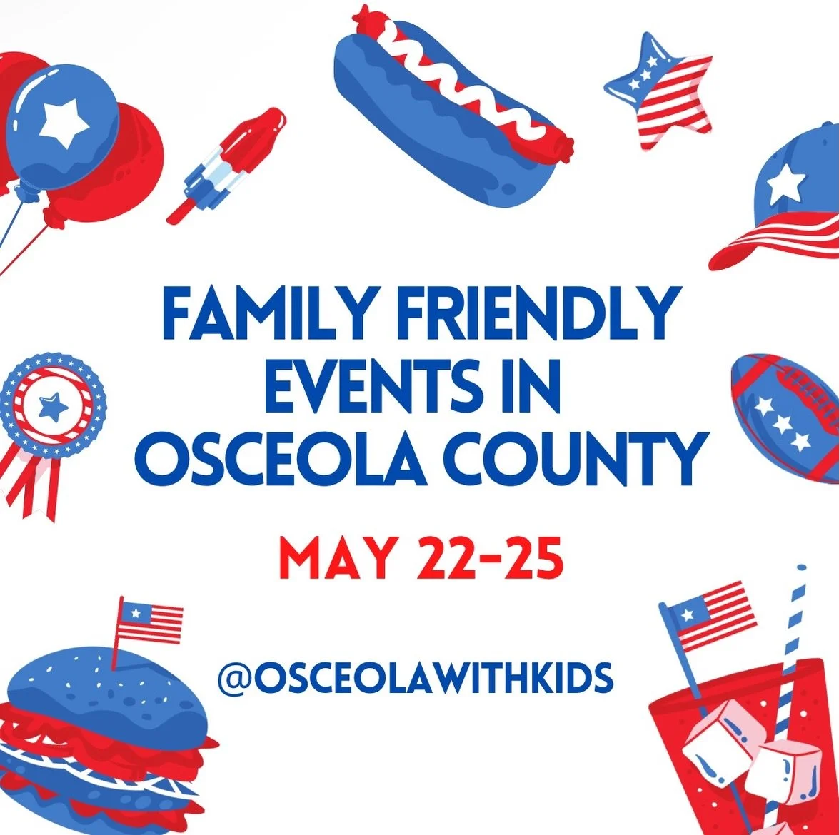Looking for fun plans around Osceola this Memorial Day weekend? Here are some family-friendly events happening May 22&ndash;25 you won&rsquo;t want to miss! 🇺🇸🎉

👉 Share this guide with a friend and start making your weekend plans!

Friday, May 2
