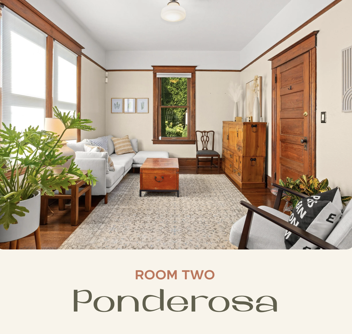 Ponderosa room (bed included, not pictured) – Chariot | Portland
