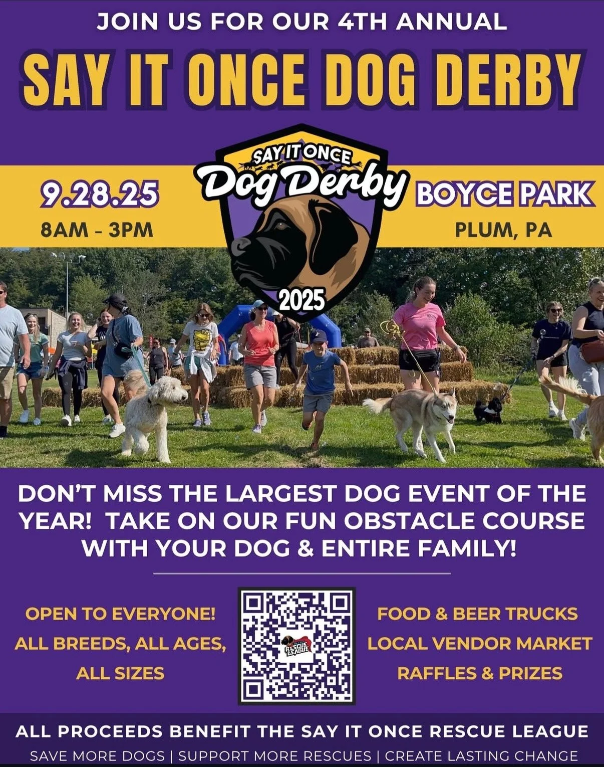 Say It Once Dog Derby