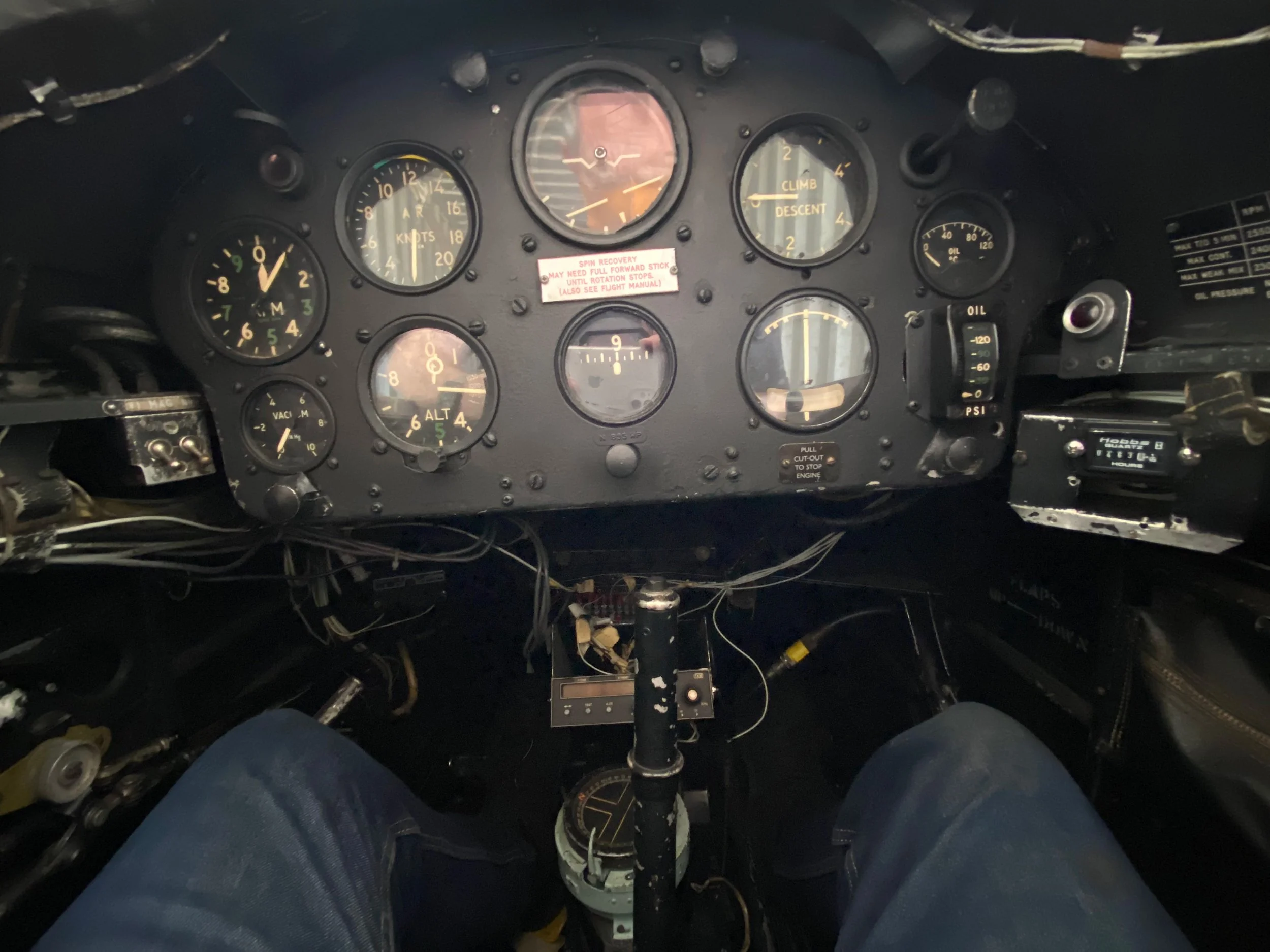 Couldn't resist... sitting in the cockpit before we'd even removed the aircraft from its container.