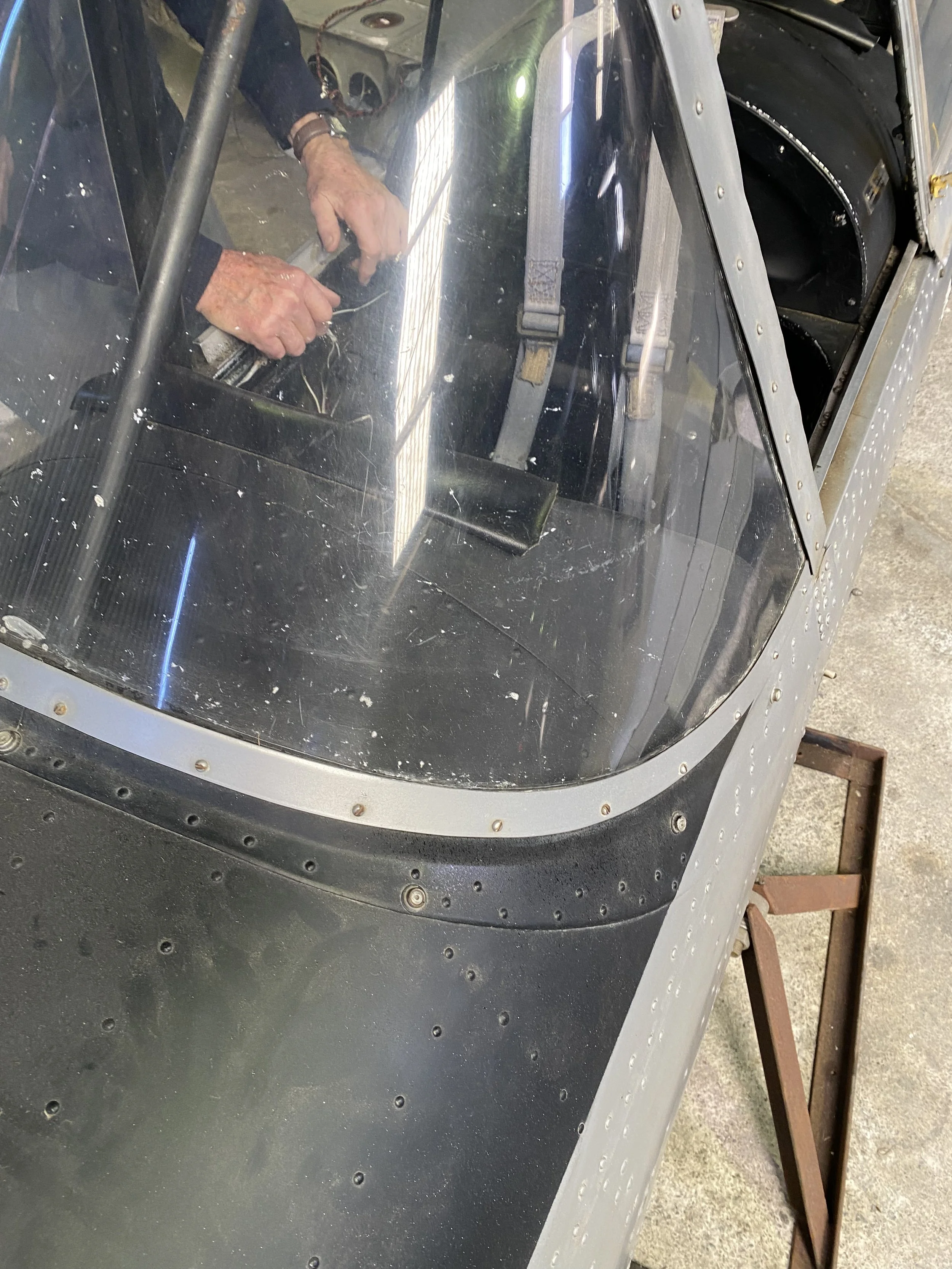 The windscreen had some scratching as well as some paint overspray. Luckily, Chipmunk windscreens are available new to order from the USA.