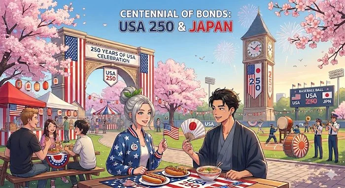 250 years of US history, seen from Japan