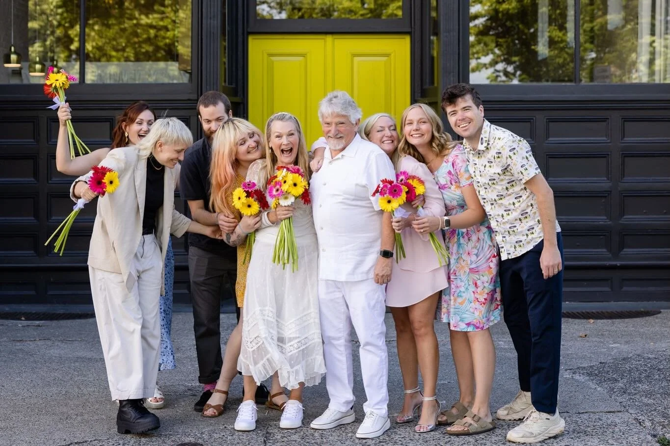 The first thing anyone notices about Elope 253 are the chartreuse doors. They&rsquo;re bright. They&rsquo;re cheerful. They&rsquo;re iconic. They practically shout CELEBRATION!