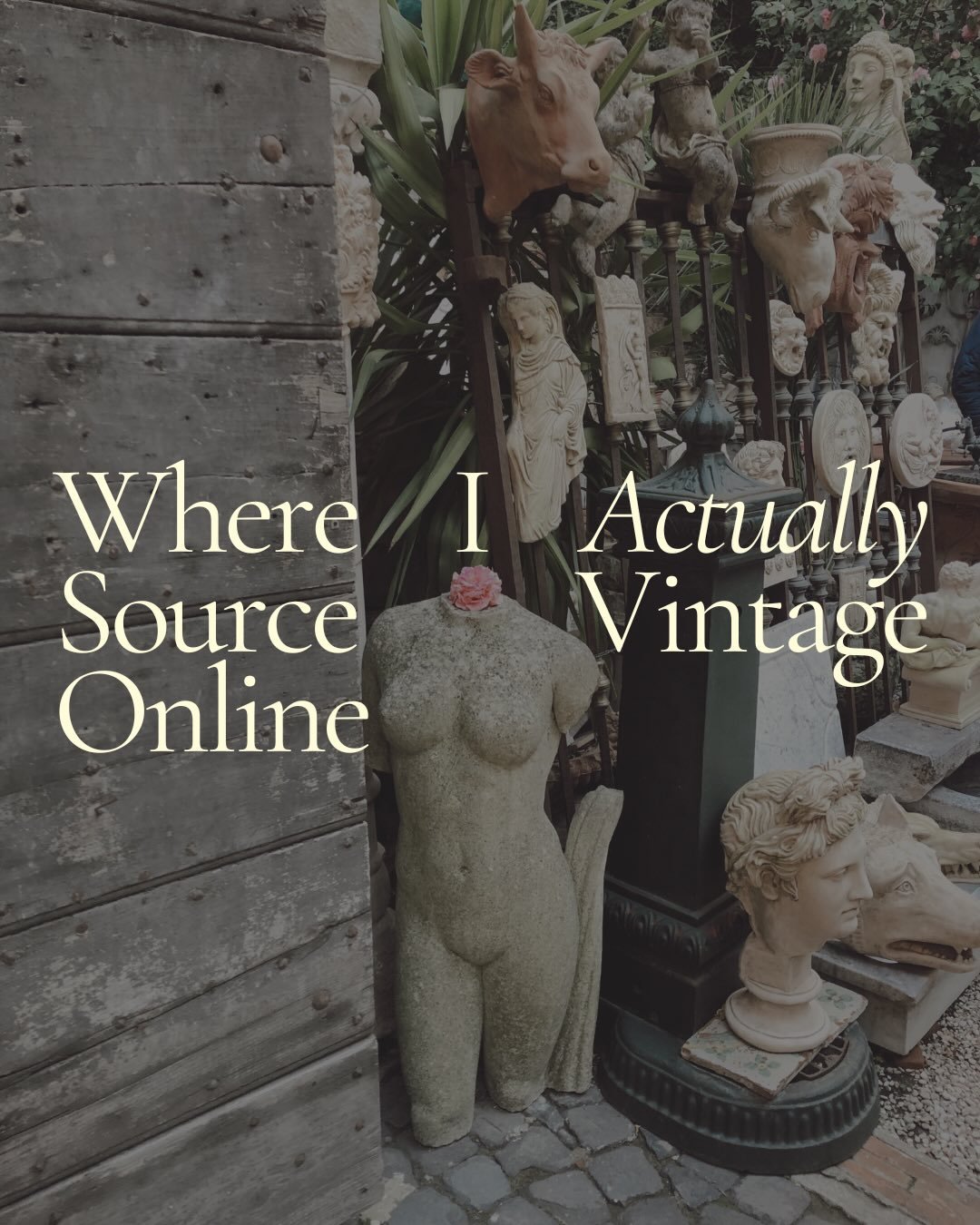 The second hand market online is a little chaotic, but once you know what each platform is actually good for, it starts to feel less like a treasure hunt and more like a skill. 
These are the platforms I actually use to source vintage and antiques. I