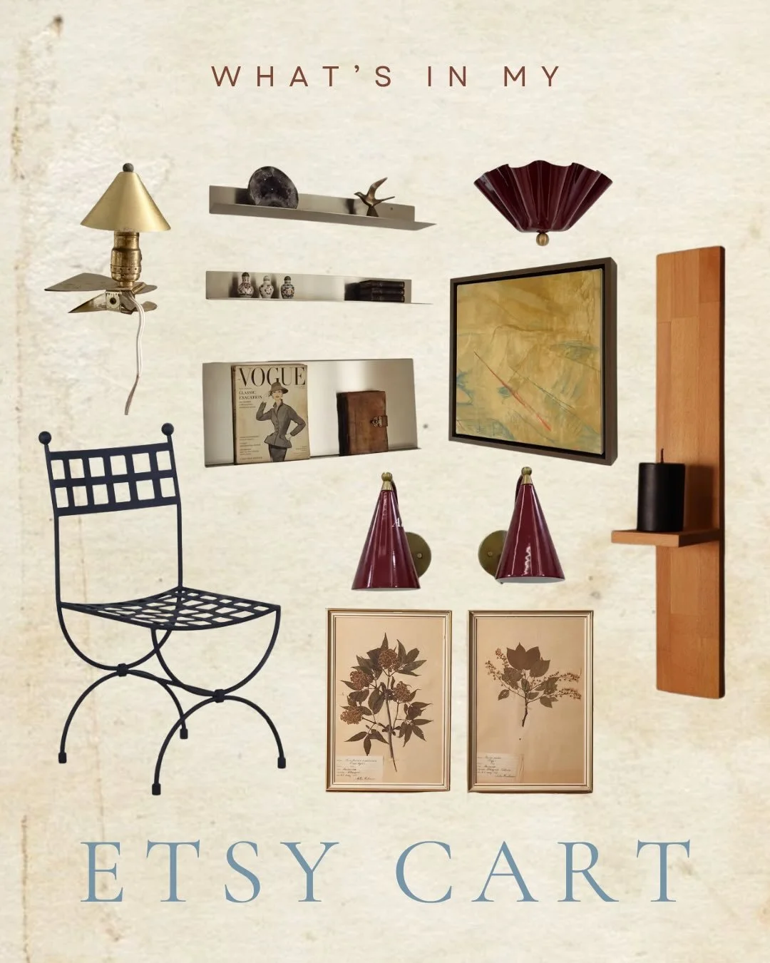A round-up of my favorite Etsy finds this month
Vintage lighting, rugs, art, and other bits I just might have to press checkout on.
Full list on the blog, link in bio ✨

#etsyfind #etsyvintage #etsy #interiordesigner #designerfinds