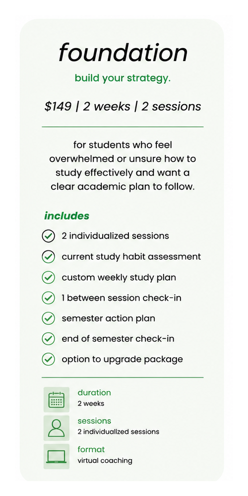 Foundation Academic Coaching