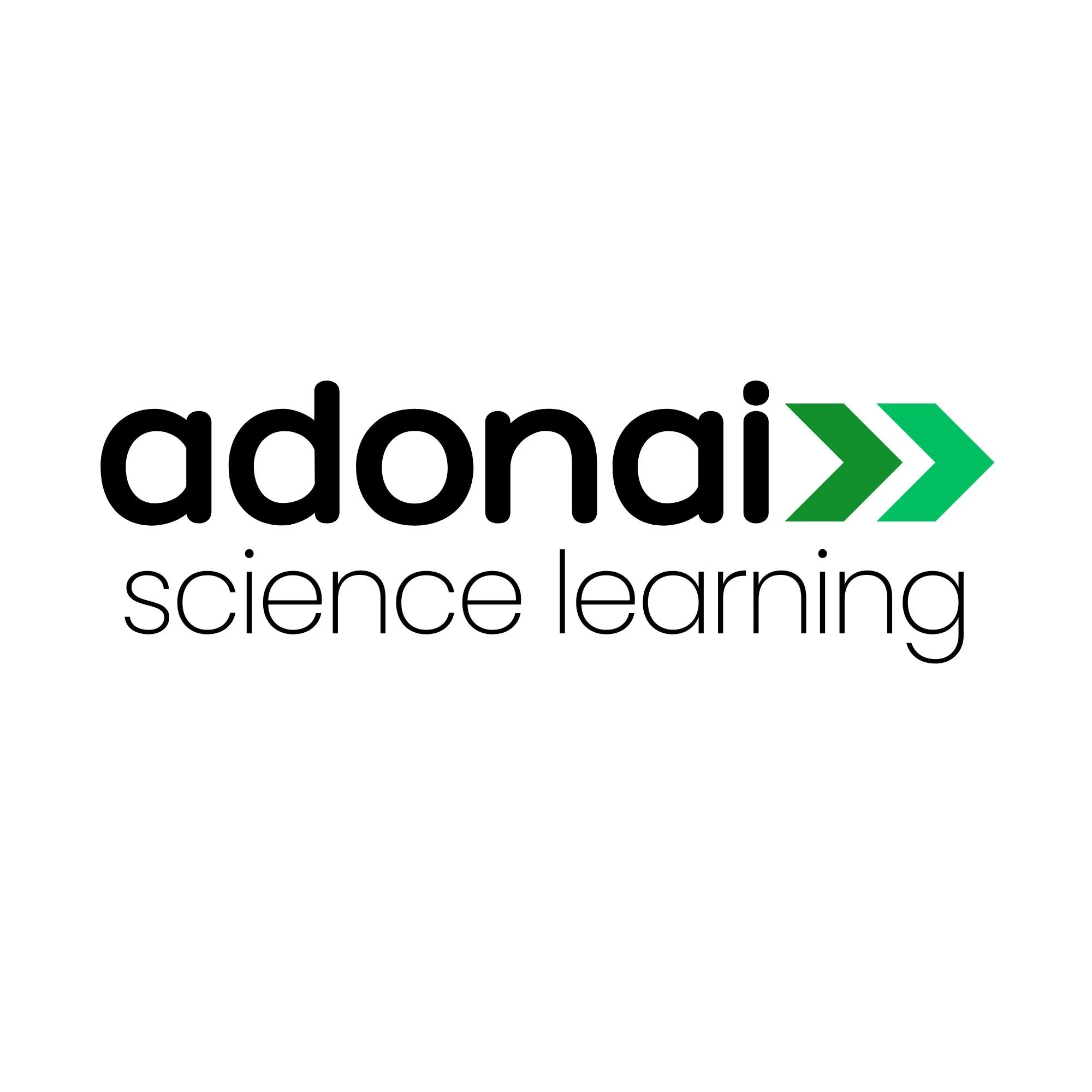 Close-up of a logo with black text that reads 'adopta' and a green arrow pointing right.