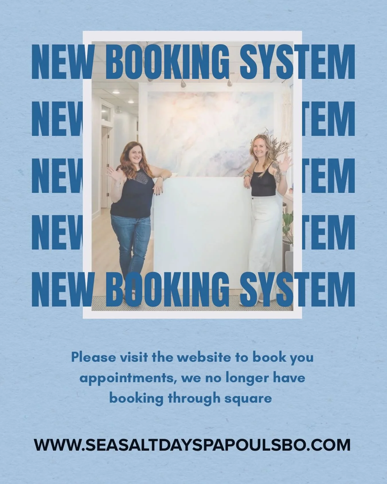 We have updated our booking system to be able to offer more services as well as group bookings! 

Please visit our website or the Boulevard app to schedule future appointments. Notifications and reminders will still go out via email and text. 

Hope 