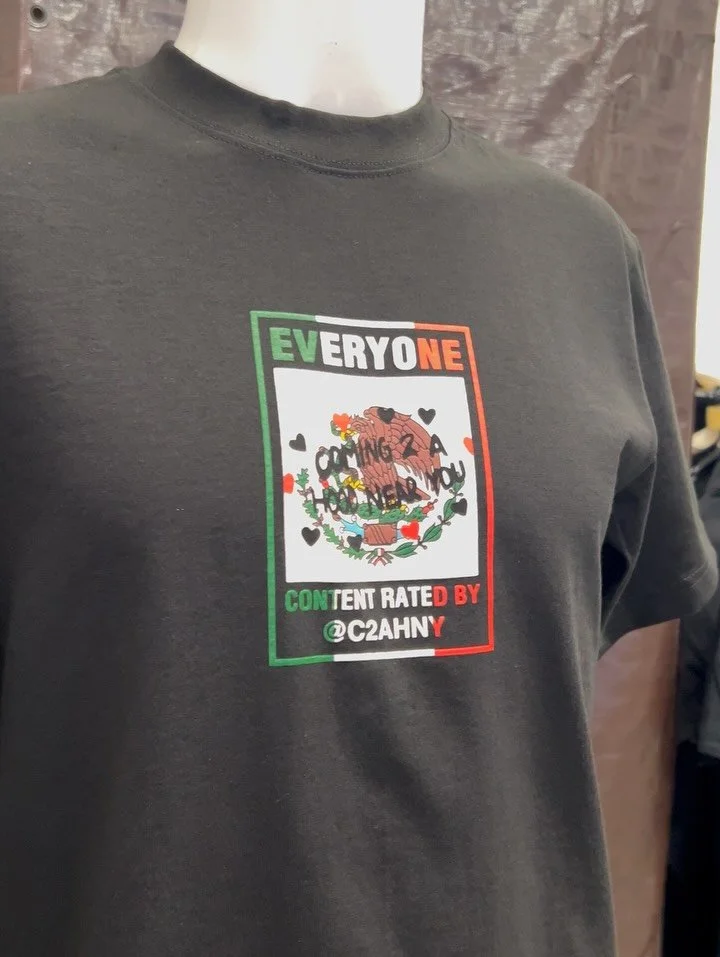 8 color screen print front n back 
Quality ✍️
For @coming2ahoodnearyou