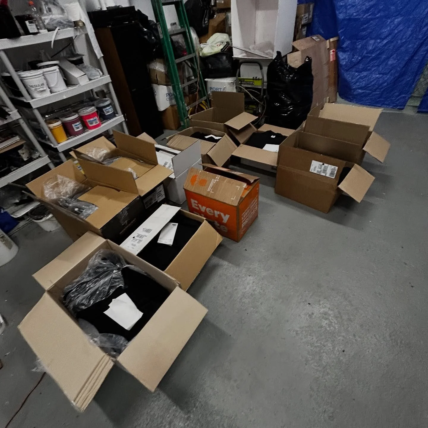 In and out the shop !