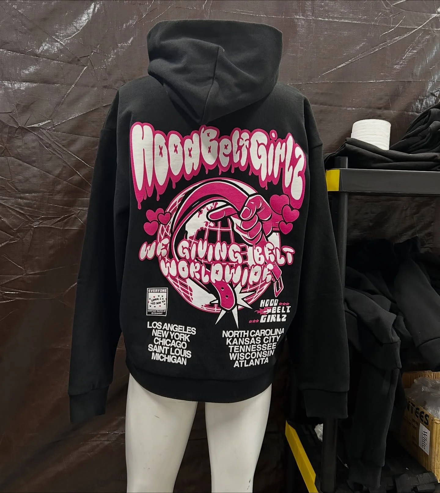 Another screen print project for @coming2ahoodnearyou 
@hoodbeltboyz @hoodbeltgirlz 
Printed on high quality Shakawear and ind blanks 🫡💯