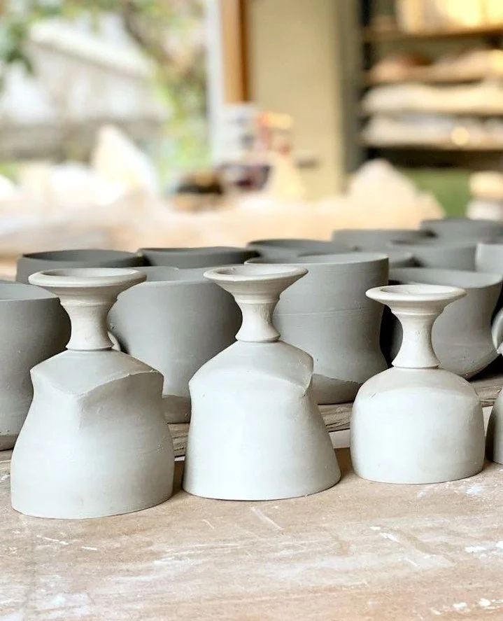 I love to combine wheel-thrown and hand-built elements, and many of the projects covered in Creative Pottery do just that - including these goblets seen in chapter 4. 🥂⁠
⁠
Follow the link in my bio to learn more about my book!⁠
.⁠
.⁠
.⁠
.⁠
.⁠
.⁠
#Po