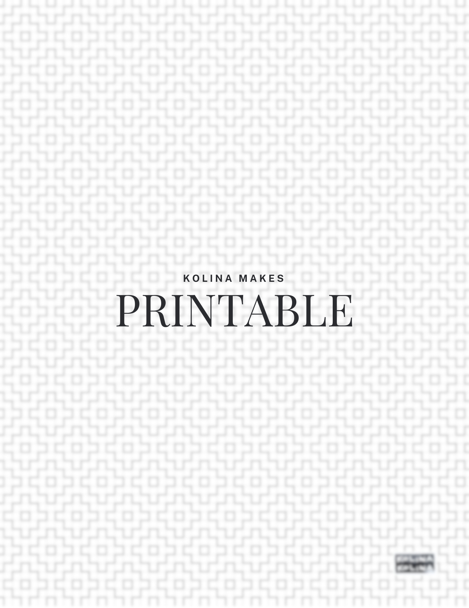 Sashiko Stitch Template - Persimmon Flower