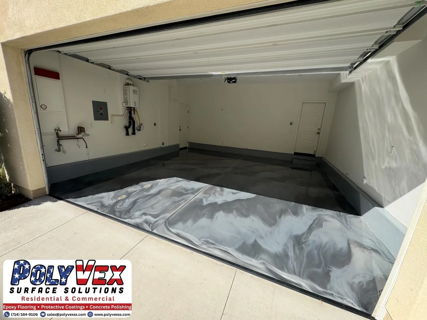 This garage went from basic to bold with a custom metallic epoxy system&mdash;seamless, durable, and built to stand out.

Ready to upgrade your space? DM us today!