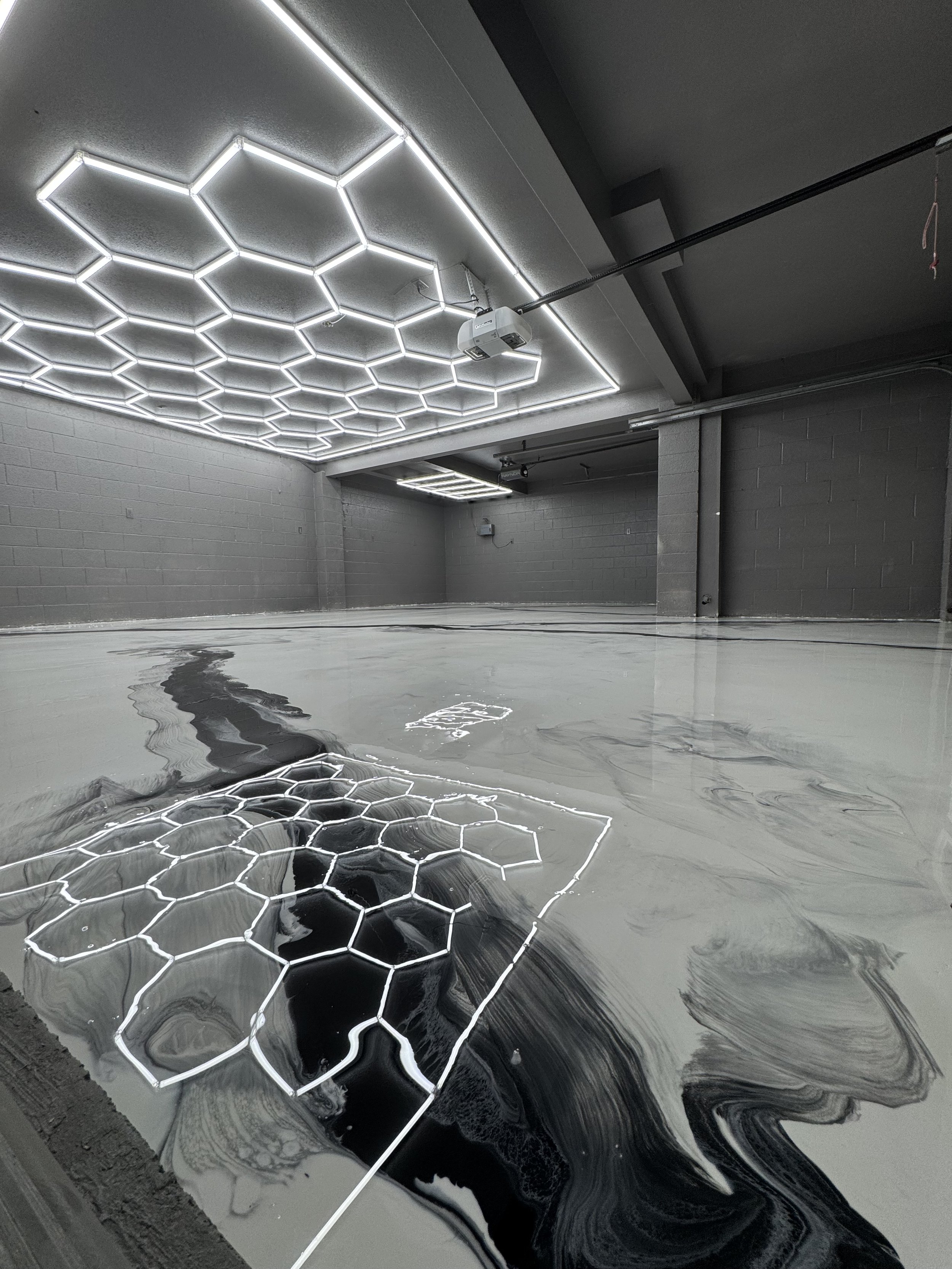 Metallic epoxy flooring