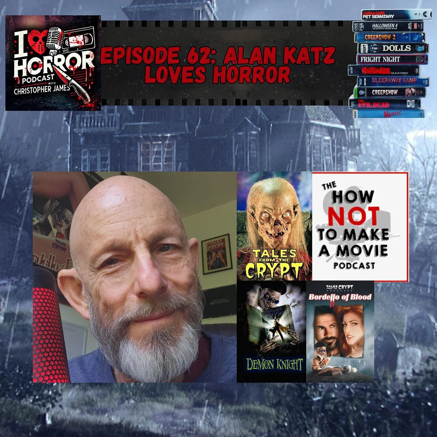 Check out the newest episode of the podcast (available on all podcast platforms) with special guest, writer/producer @hownottomakeamoviepodcast. We chat about his career making the iconic &ldquo;Tales From The Crypt&rdquo; series, making &ldquo;Demon