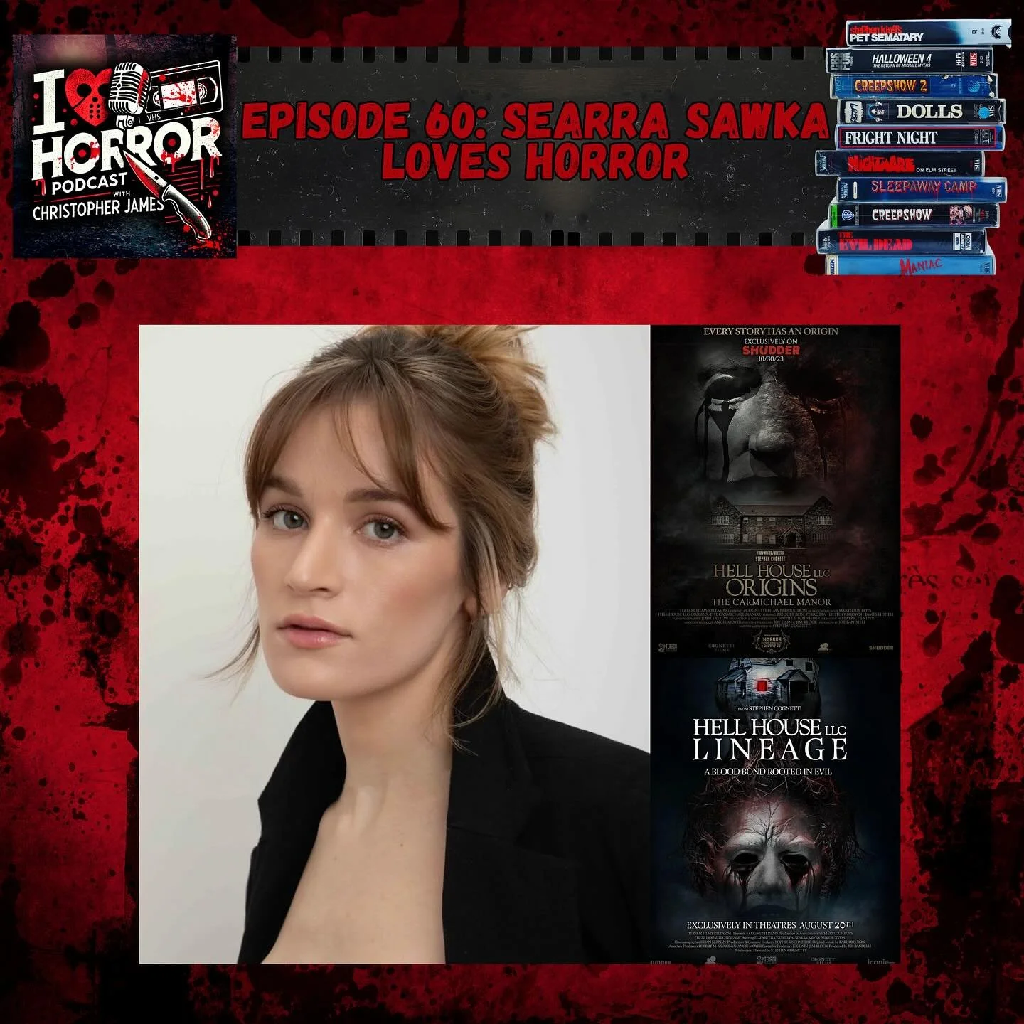 Check out the newest episode of the podcast (available on all podcast platforms) with special guest @sea_sawka from the upcoming @stephen_cognetti &amp; @terrorfilms movie &ldquo;Hell House LLC: Lineage (in theaters Aug 20th in association with @icon