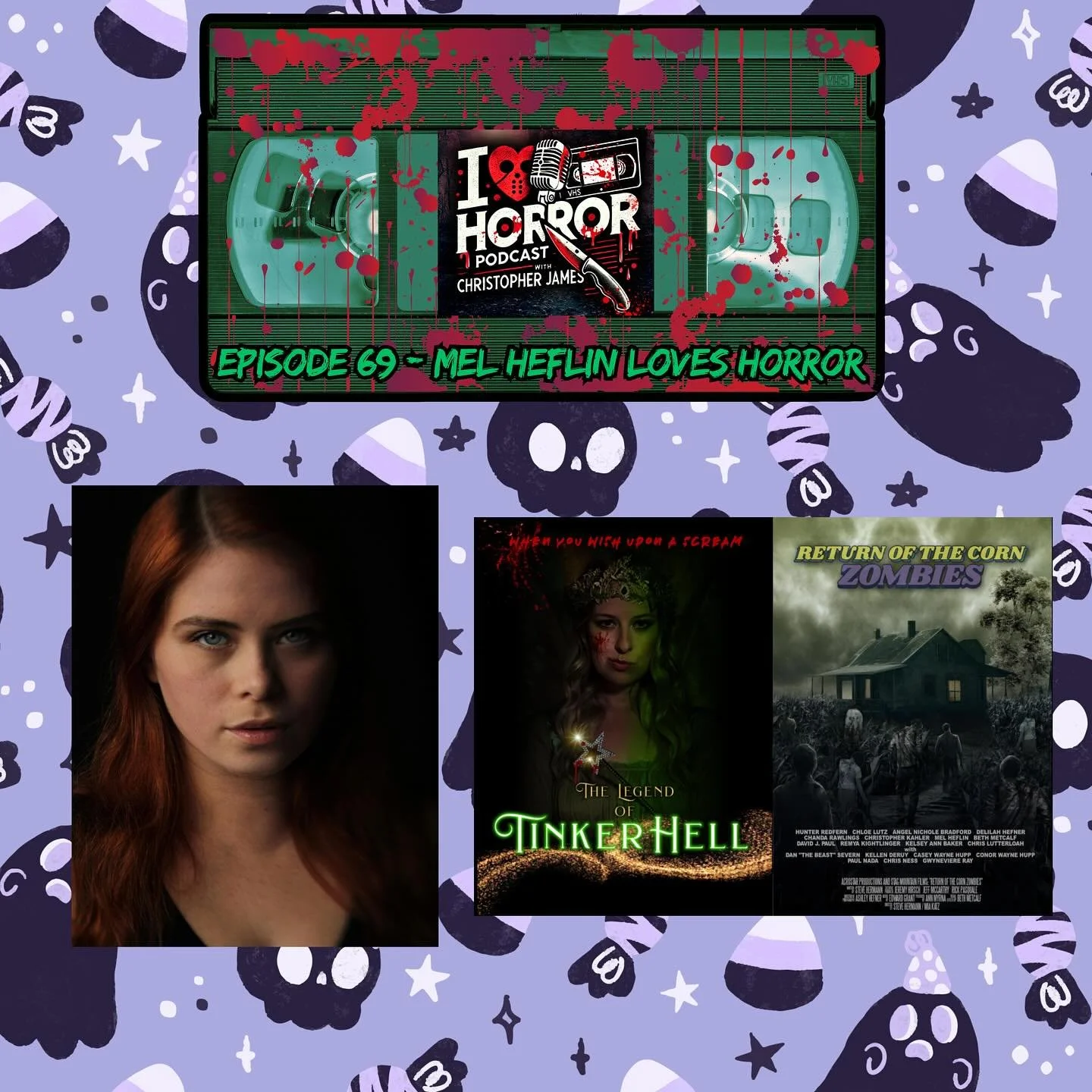 New episode of the podcast is now available with the awesome indie horror actress @melheflin! We chat about her love of horror, using dvd collections to judge a date, underrated horror and enjoy some laughs along the way.

Get ready to dive into the 