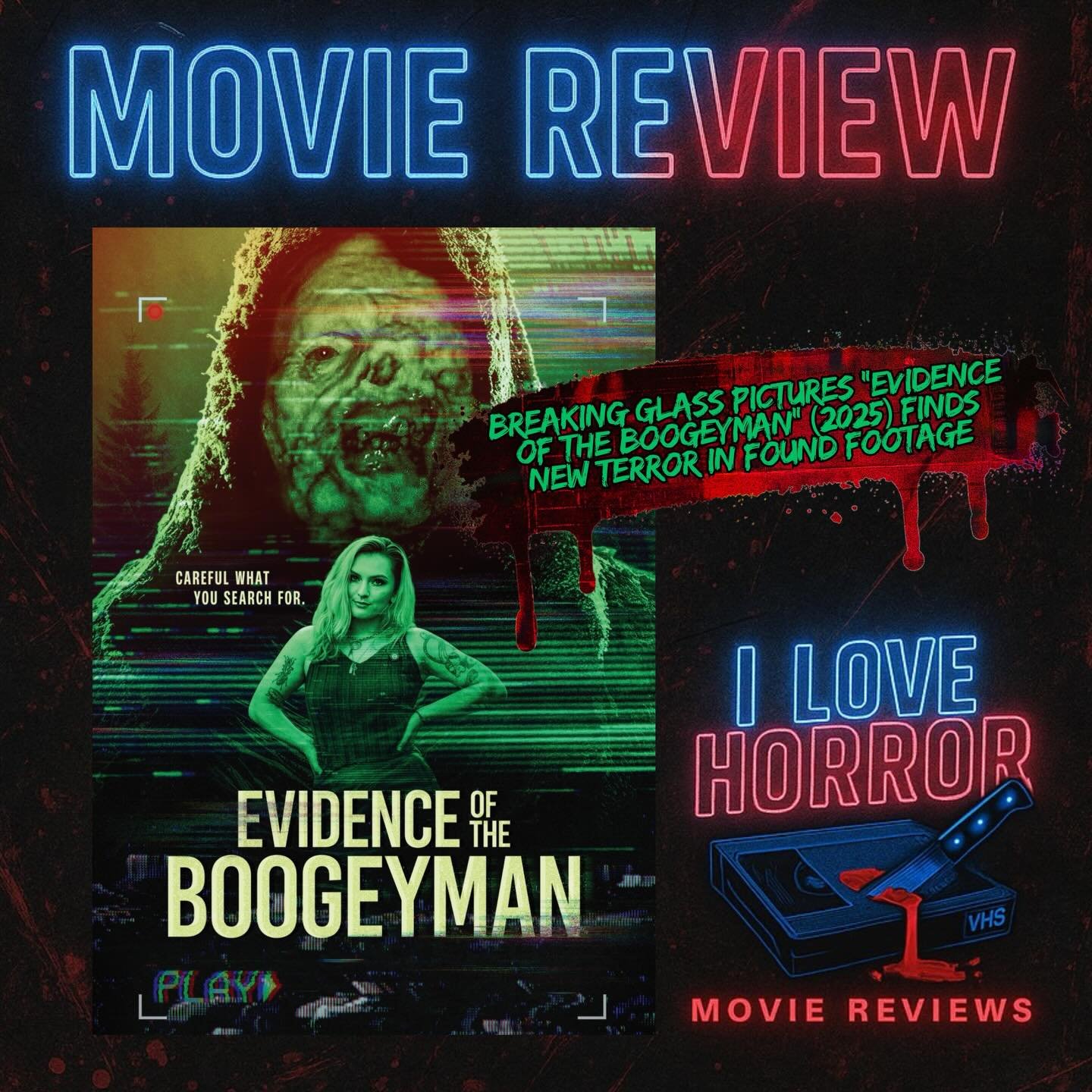 New review for the found footage/3rd chapter of @breakingglasspictures &amp; @7thstreetproductions &ldquo;EVIDENCE OF THE BOOGEYMAN&rdquo; from @calvymac is now on the site. This was a lot of fun and just as enjoyable as the first 2! Check it out now