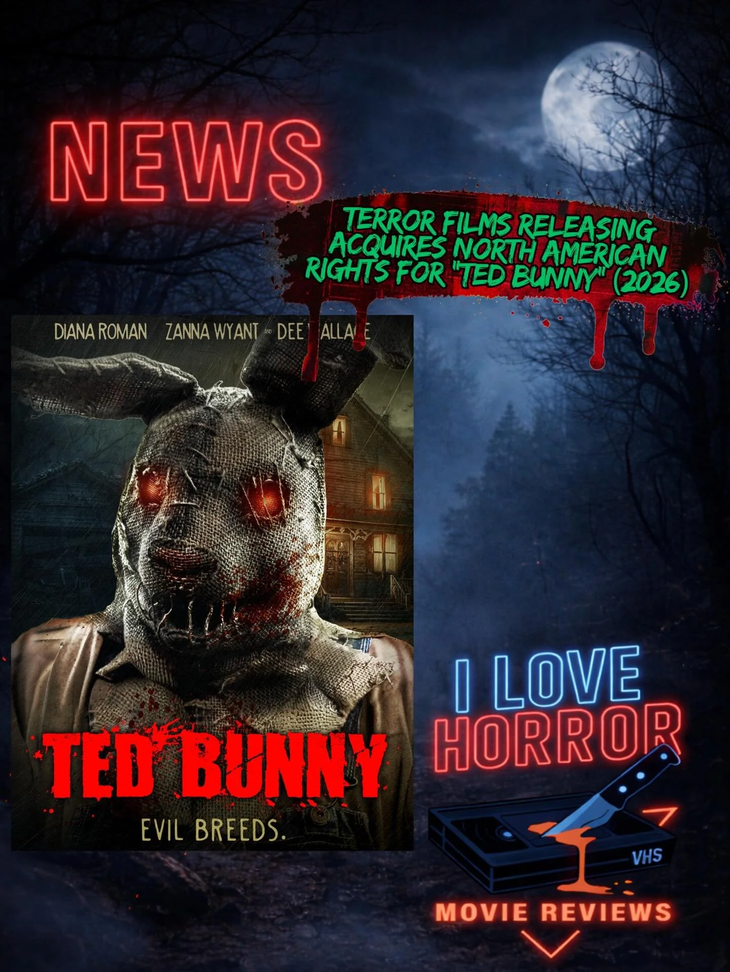 Horror news alert! @terrorfilms just announced they acquired North American rights for &ldquo;Ted Bunny&rdquo;, starring horror veteran @thedeewallace! Check out the article on my site (link in story) and stay tuned for my full review.

#horrornews #