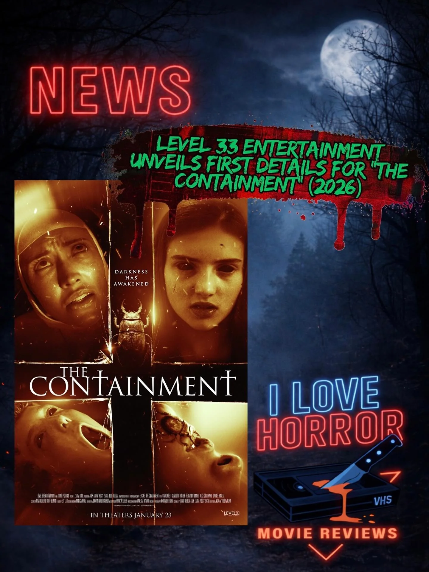 Check out the news for @level33entertainment newest movie &ldquo;The Containment&rdquo;, in theaters today. Article link in story.
