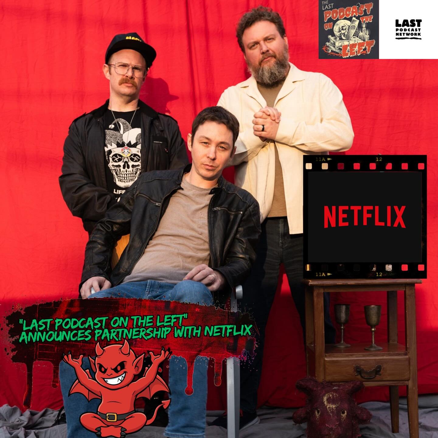 Big news from @lpontheleft as they announce their partnership with @netflix. Check out the article (link in stories). These guys are the hardest working people in the podcast world, as well as their team so this is very well deserved.

#lastpodcaston