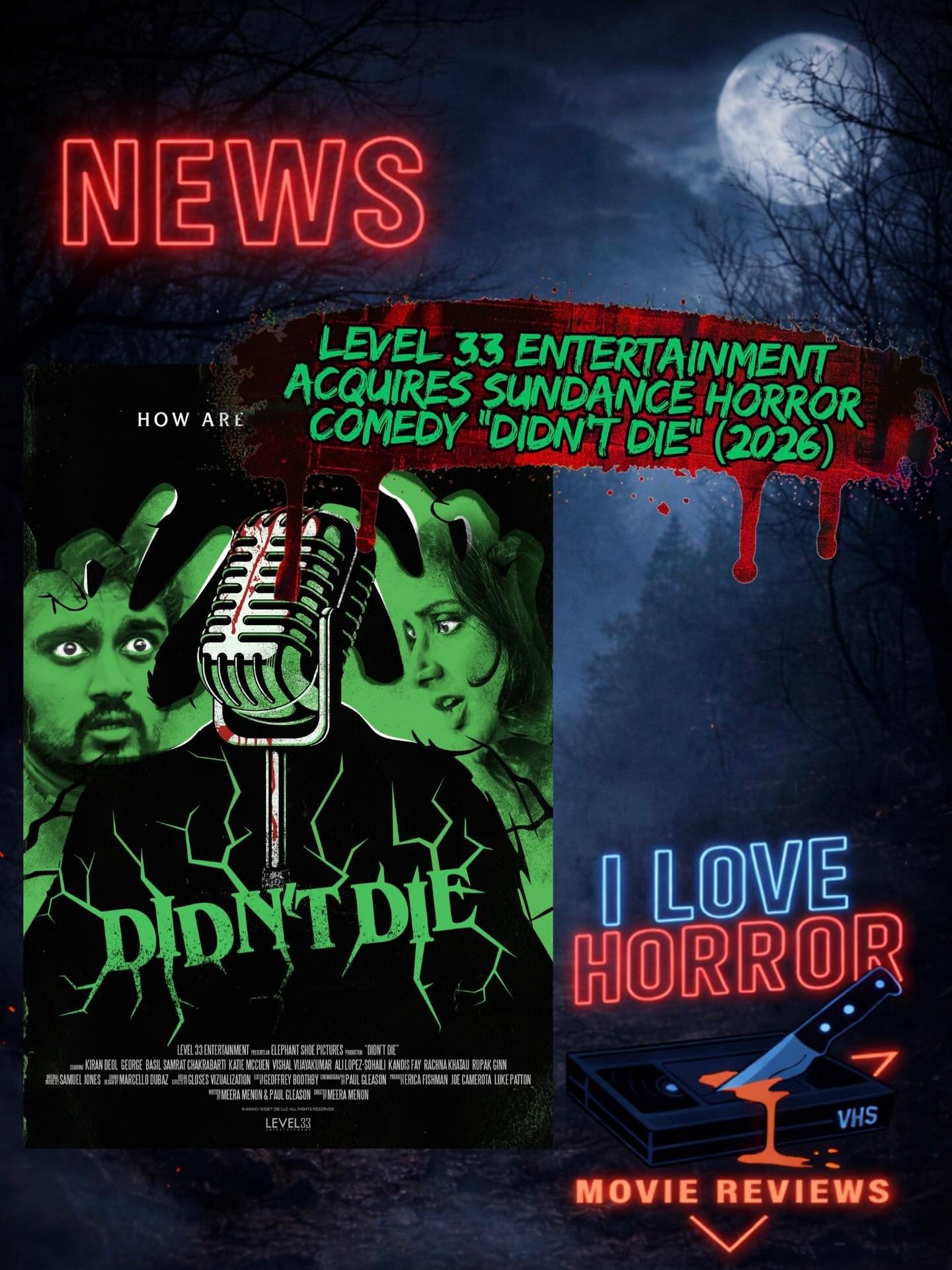 Horror news is here with the announcement of @level33entertainment acquiring the new horror comedy from writer/director Meera Menon after premiering at the Sundance film festival. The movie also stars comedian/actress @shitfromkiran! Article now avai