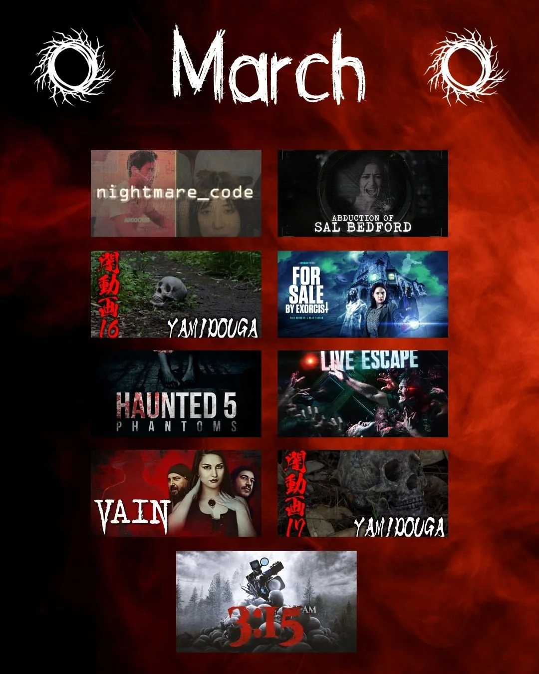 FOUND TV’S MANIC MARCH Releases Coming Soon