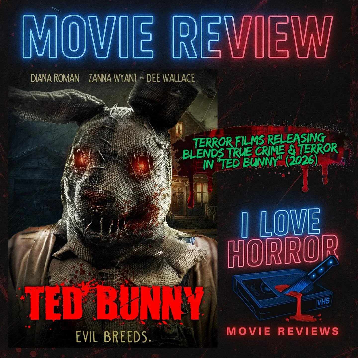New review is now available for @terrorfilms true-crime/horror mash up &ldquo;Ted Bunny&rdquo;!! Movie is available this Friday but if you want a glimpse into what you&rsquo;re in for, check out the review (link in stories).

#terrorfilmsreleasing #t