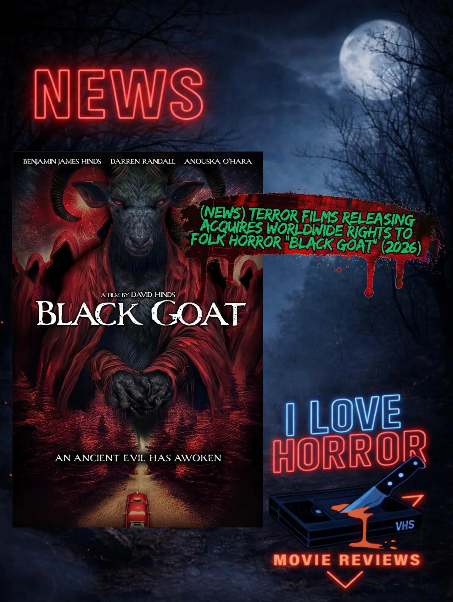 Another bit of news from @terrorfilms has just slashed into my inbox recently for their newest acquisition of David Hinds folk horror &ldquo;Black Goat&rdquo;! Check out the article &amp; stay tuned for my upcoming review!

#ilhmreviews #terrorfilmsr