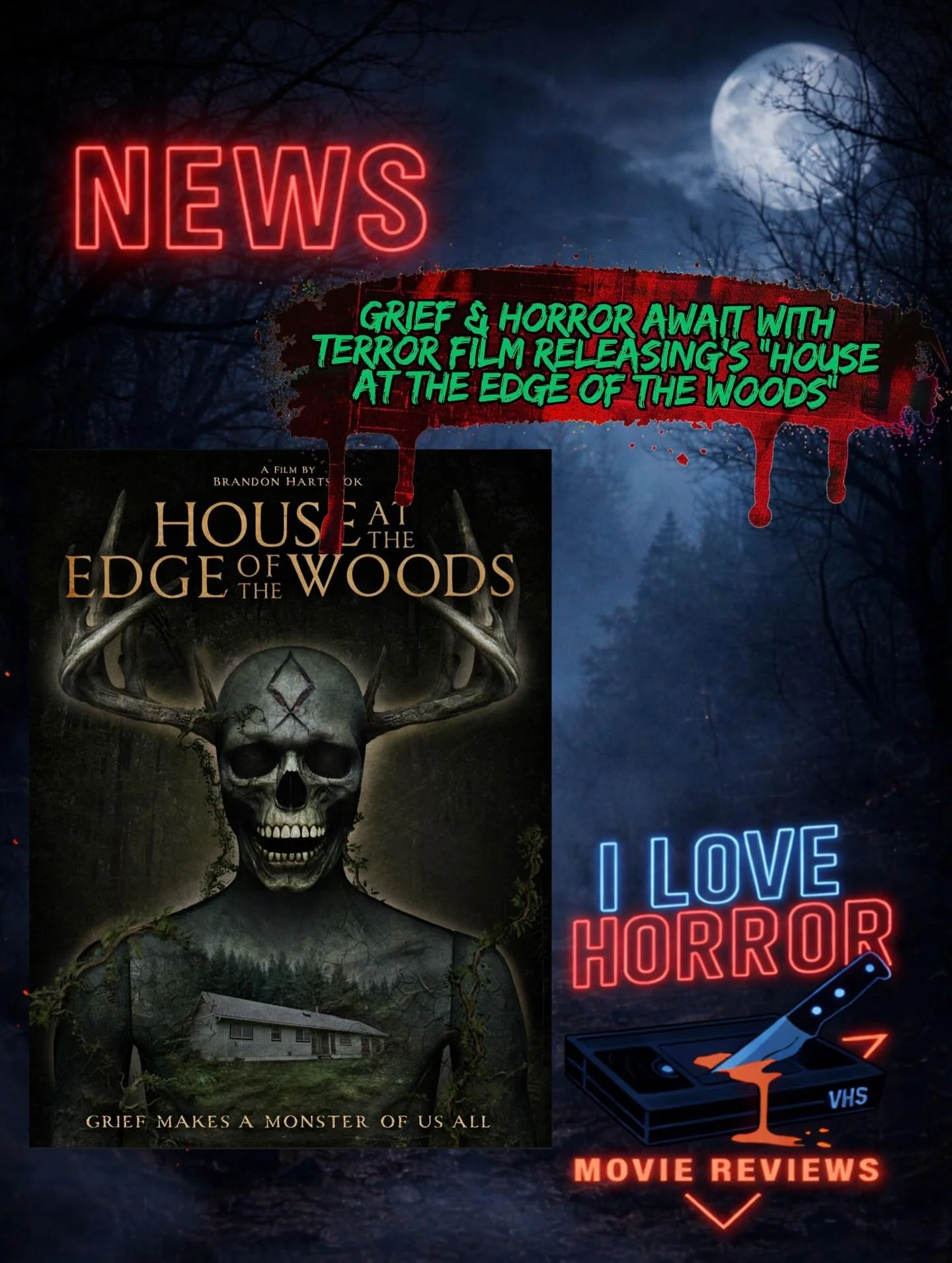 New announcement from @terrorfilms for a new found footage horror movie &ldquo;House at the Edge of the Woods&rdquo; from @cinemasock!! Stay tuned for my full review.

#ilhmreviews #terrorfilmsreleasing #foundfootagehorror #brandonhartsock #horrorant