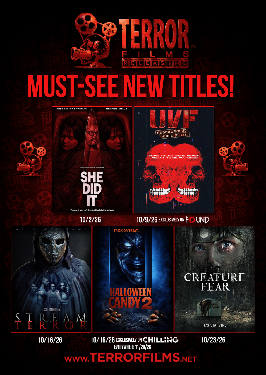 (NEWS) TERROR FILMS RELEASING Celebrates Spooky Season With Five New Frights