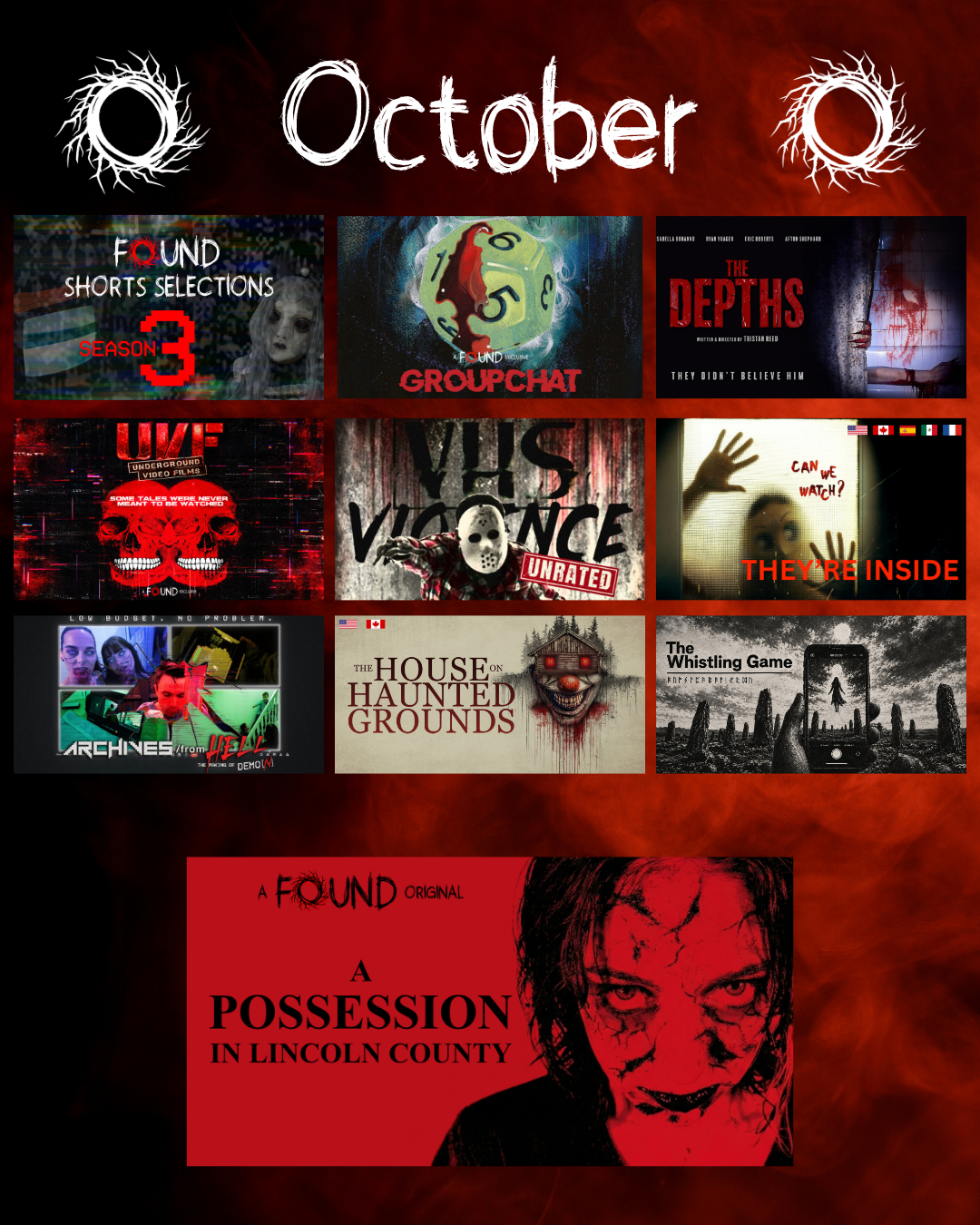 (NEWS) FOUND TV’s Occult October Summons New Found Footage Nightmares