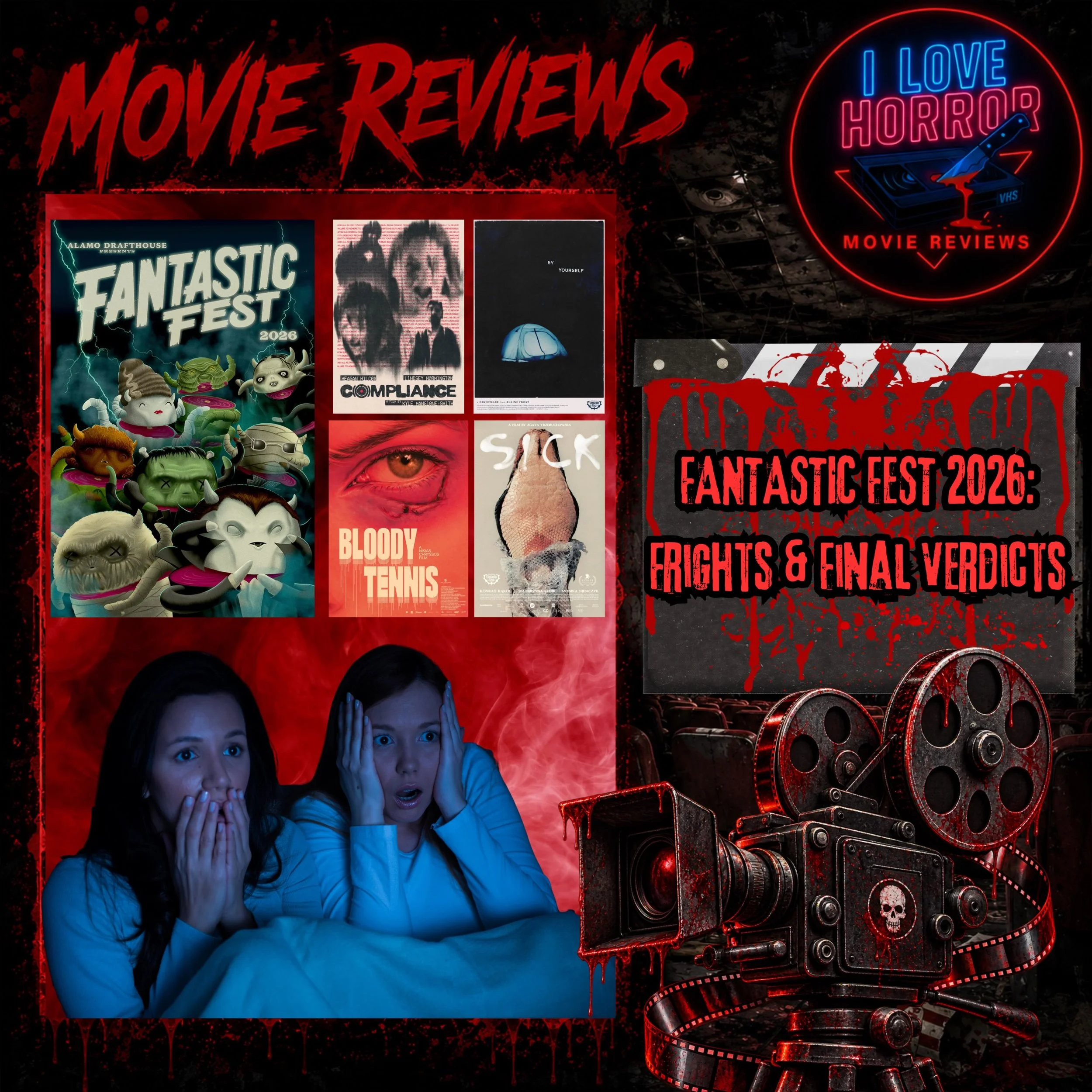 My newest reviews of the @fantastic.fest movies I covered are now available!! This year&rsquo;s fest had a great amount of films and I was lucky to see a handful. Let me know what movies you are looking forward to checking out.

#horror #fantasticfes