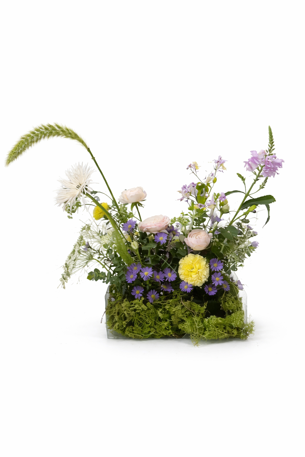 Garden-Inspired Floral Bag Arrangement