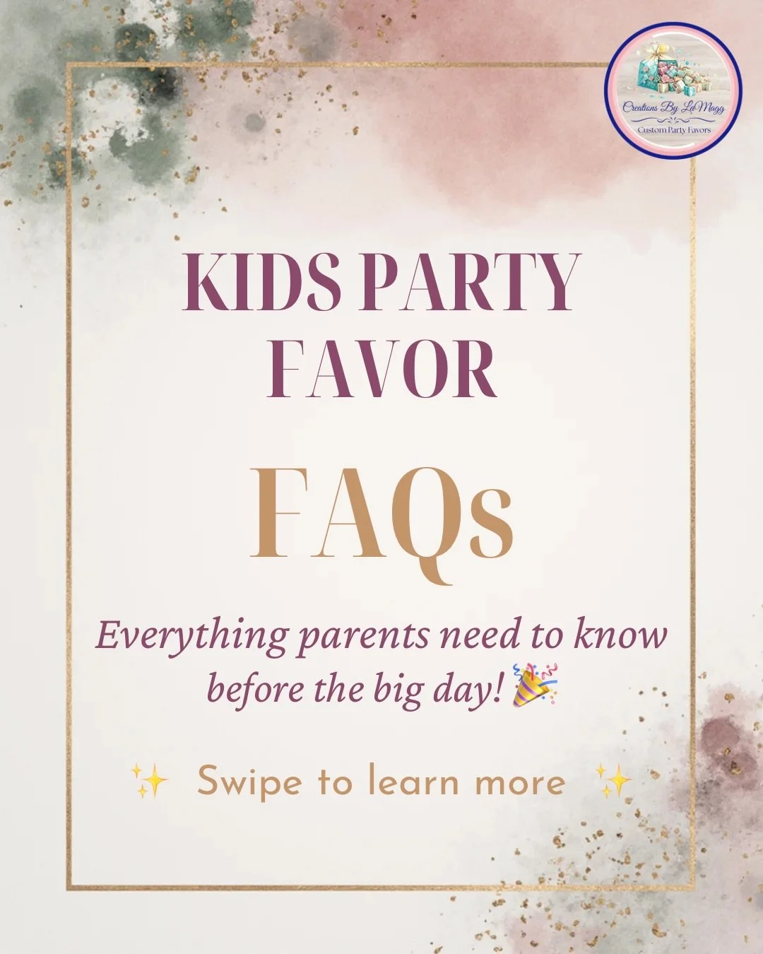 Planning a kids party? Save this before you forget 🎉

These are the most common questions parents ask when it comes to party favors&mdash;and now you have all the answers in one place ✨

And if you want custom, themed favors without the stress&helli