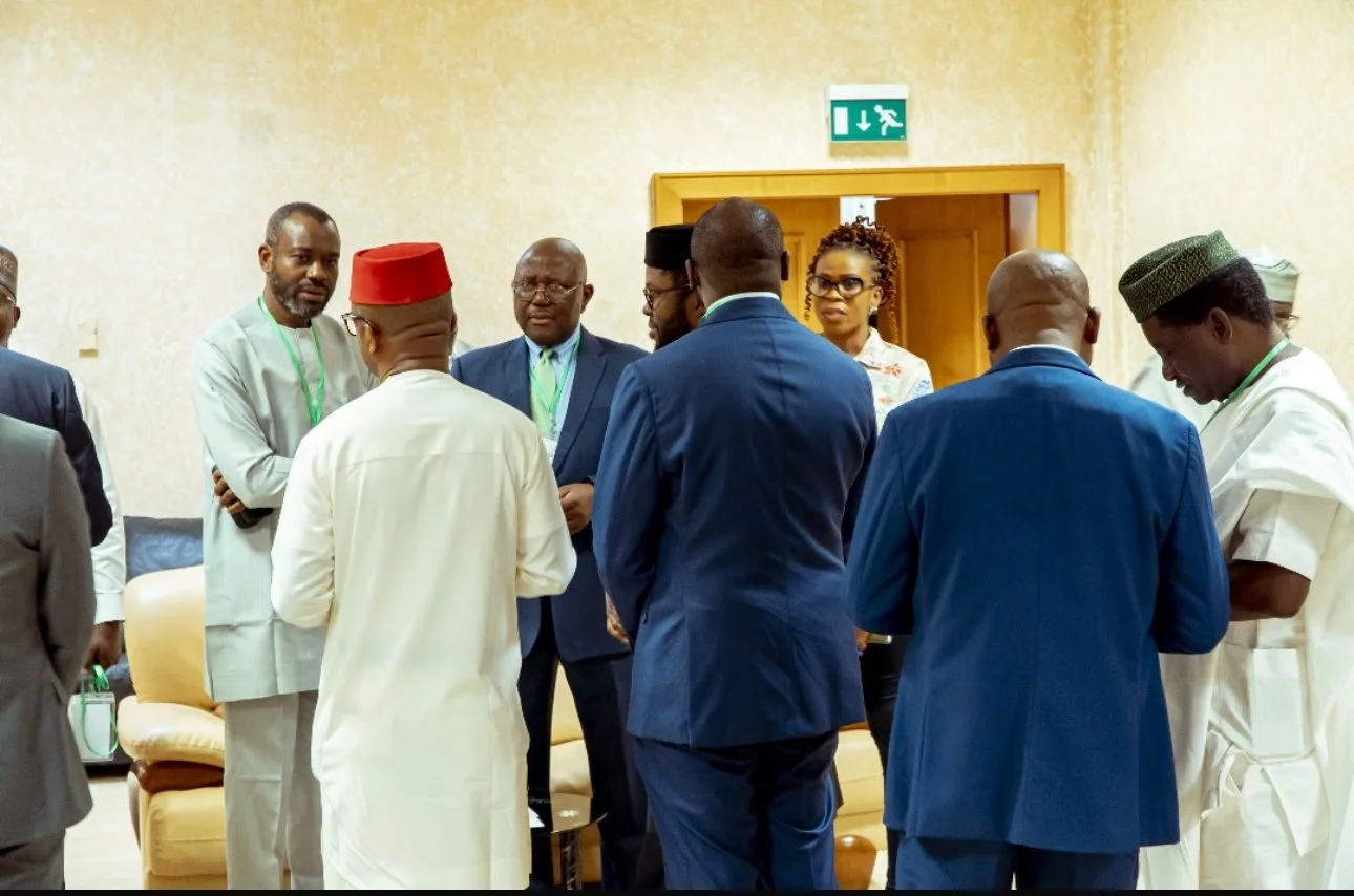 Dr. Tony Bello in a high-level consultation with the Senior Special Assistant to the President on Agribusiness & Productivity, driving Nigeria’s cassava industrialization roadmap.