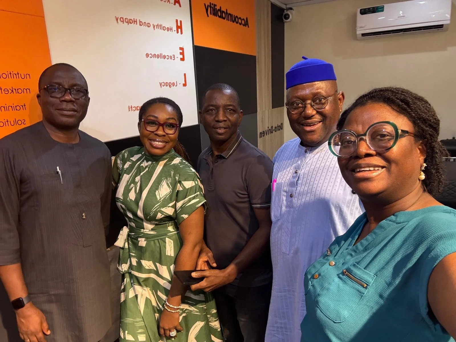 Food science expert Dr. Tony Bello with key stakeholders at international food and agriculture conference